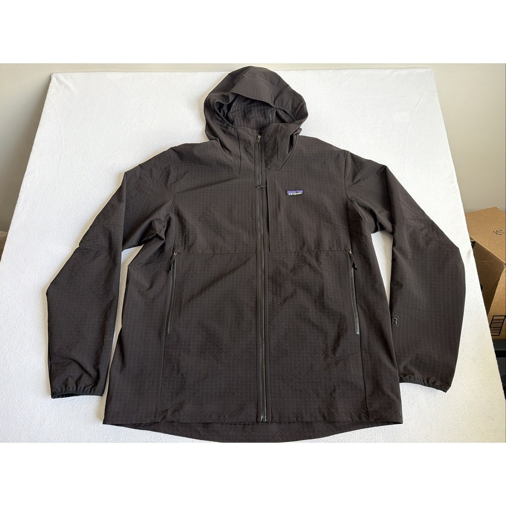 Mens Patagonia R1 Techface Hoody Jacket Size XXL Sweater Polyester 83578 Black